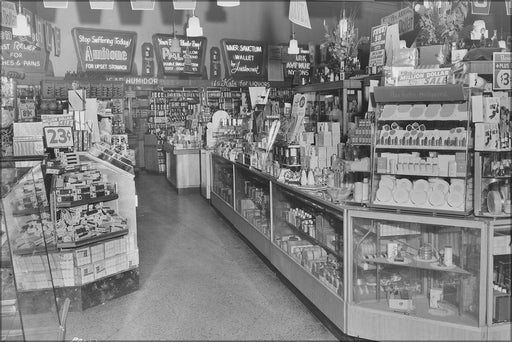 Poster, Many Sizes Available; Interior Of Katz Drug Store. Kansas City, Mo Nara 283620