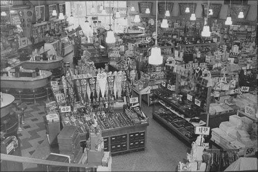 Poster, Many Sizes Available; Interior Of Katz Drug Store. Kansas City, Mo Nara 283622