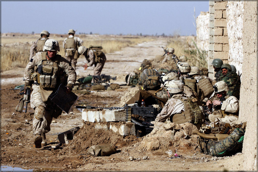 Poster, Many Sizes Available; Battle For Marjah Marja U.S. Marines From 1St Battalion, 3Rd Marines Operation Moshtarak