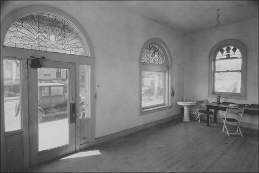 Poster, Many Sizes Available; Interior View Of Room With Decorative Leaded Windows. Omaha Nara 283724