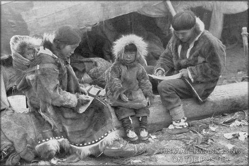 Poster, Many Sizes Available; Inuit- Eskimo Family 1917