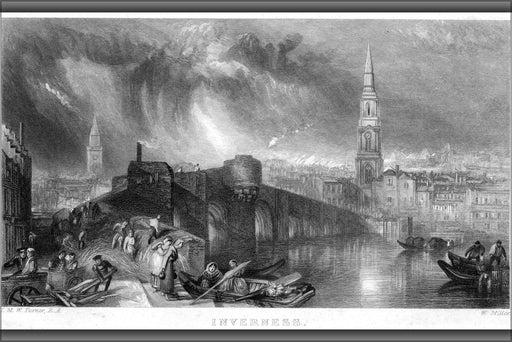 Poster, Many Sizes Available; Inverness Scotland Engraving By William Miller 1836