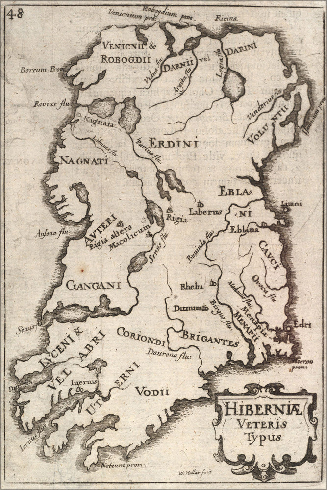 Poster, Many Sizes Available; Ireland 17Th Century Map