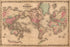 24"x36" Gallery Poster, johnsons world map 1862 P2