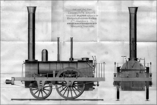 24"x36" Gallery Poster, locomotive steam engine similar to the train Planet 1832
