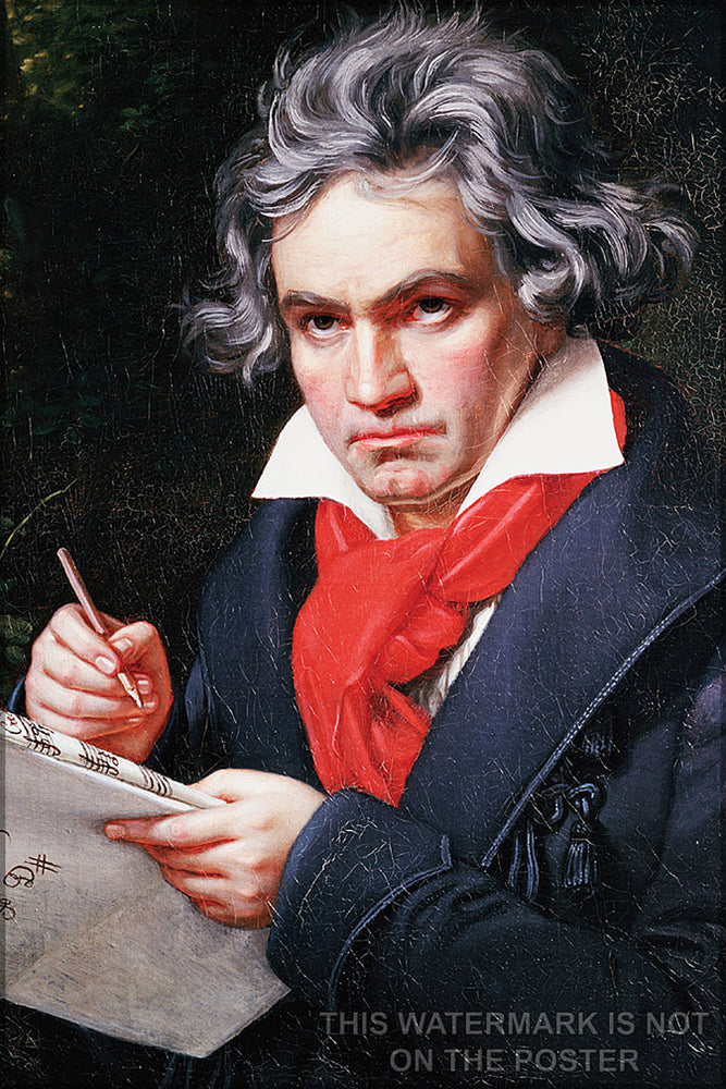 24"x36" Gallery Poster, ludwig van beethoven