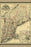 24"x36" Gallery Poster, map Maine Vermont Massachusetts Connecticut 1860