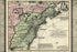 24"x36" Gallery Poster, map french english pre united states 1755 dutch