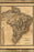 24"x36" Gallery Poster, map of Brazil and Paraguay 1828