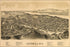 24"x36" Gallery Poster, map of Catskill, New york 1889