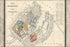 24"x36" Gallery Poster, map of Copenhagen Denmark 1853 in danish
