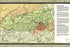 24"x36" Gallery Poster, map of Great Smoky Mountains National Park 1982