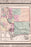 24"x36" Gallery Poster, map of Idaho, Montana & Wyoming 1870