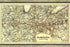 24"x36" Gallery Poster, map of Indiana Bloomington Western Railroad 1881
