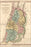 24"x36" Gallery Poster, map of Israel palestine holy land in antiquity 1826