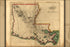 24"x36" Gallery Poster, map of Louisiana 1814