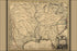 24"x36" Gallery Poster, map of Louisiana and river Mississippi 1721