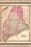 24"x36" Gallery Poster, map of Maine 1862