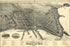 24"x36" Gallery Poster, map of Marquette, Michigan 1897