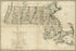 24"x36" Gallery Poster, map of Massachusetts 1796 in german & english