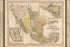 24"x36" Gallery Poster, map of Mexico and Guatemala 1844