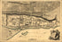 24"x36" Gallery Poster, map of Montreal or Villemarie in Canada 1768