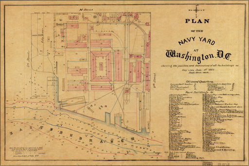 24"x36" Gallery Poster, map of Narrows of Hells gate East River 1881