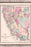 24"x36" Gallery Poster, map of Nevada & California 1870