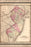 24"x36" Gallery Poster, map of New Jersey 1862