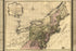 24"x36" Gallery Poster, map of New York Jersey Connecticut 1772 in dutch