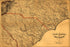 24"x36" Gallery Poster, map of North Carolina & South Carolina 1865