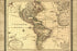24"x36" Gallery Poster, map of North & South america; united states 1780