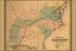 24"x36" Gallery Poster, map of Orange & Alexandria Rail Road virginia tennessee alabama georgia 1851
