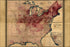24"x36" Gallery Poster, map of Phthisis or Tuberculosis in united states of america 1874