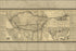 24"x36" Gallery Poster, map of Santa F railroad route 1884