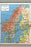 24"x36" Gallery Poster, map of Scandinavia Norway Sweden Finland Denmark c1928