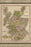 24"x36" Gallery Poster, map of Scotland 1844