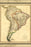 24"x36" Gallery Poster, map of South America 1817