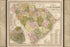 24"x36" Gallery Poster, map of South Carolina 1844