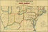 24"x36" Gallery Poster, map of Sunbury and Erie Railroad 1850