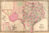 24"x36" Gallery Poster, map of Texas 1862 05_22_19