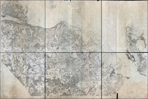 24"x36" Gallery Poster, map of Virginia Alexandria to Potomac River 1860s