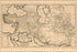 24"x36" Gallery Poster, map of alexander the great pub 1740 in french