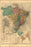 24"x36" Gallery Poster, map of brazil 1868 in portuguese