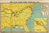 24"x36" Gallery Poster, map of civil war first year