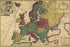 24"x36" Gallery Poster, map of europe 1740