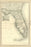 24"x36" Gallery Poster, map of florida 1881