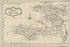 24"x36" Gallery Poster, map of haiti 1764 in french