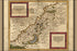 24"x36" Gallery Poster, map of holy land israel palestine in german 1588