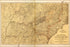 24"x36" Gallery Poster, map of marches under General Sherman 1863-65